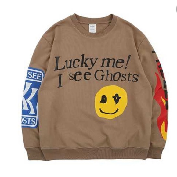 Kanye West Hoodies “Lucky me I see Ghosts” - celebrities are known to wear this! - Picture 1 of 5